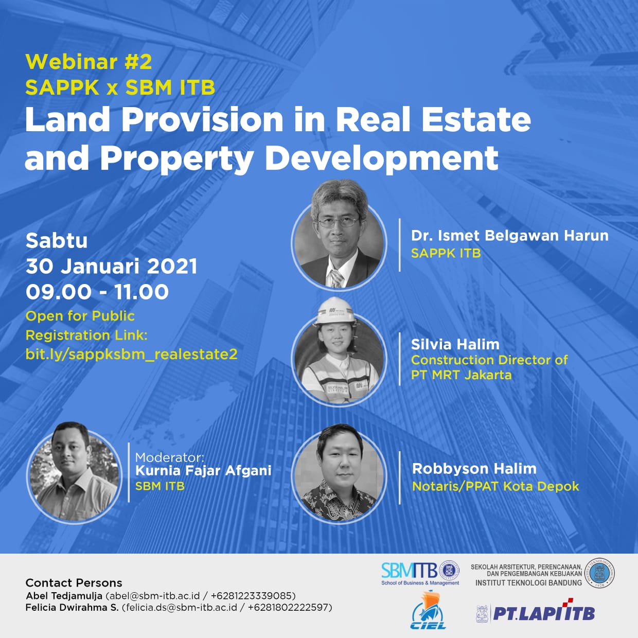 Webinar “SAPPK x SBM ITB” Sesi 2: Land Provision in Real Estate and Property Development