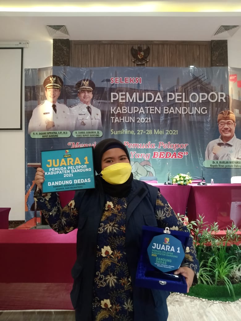 Mahasiswi Program Magister Studi Pembangunan Meraih Juara 1 lomba Pemuda Pelopor Kabupaten Bandung