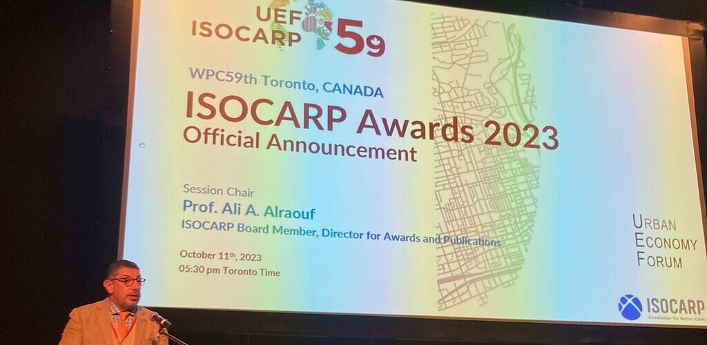 Student Award Winner : The 59th ISOCARP (International Society of City and Regional Planners) Congress.