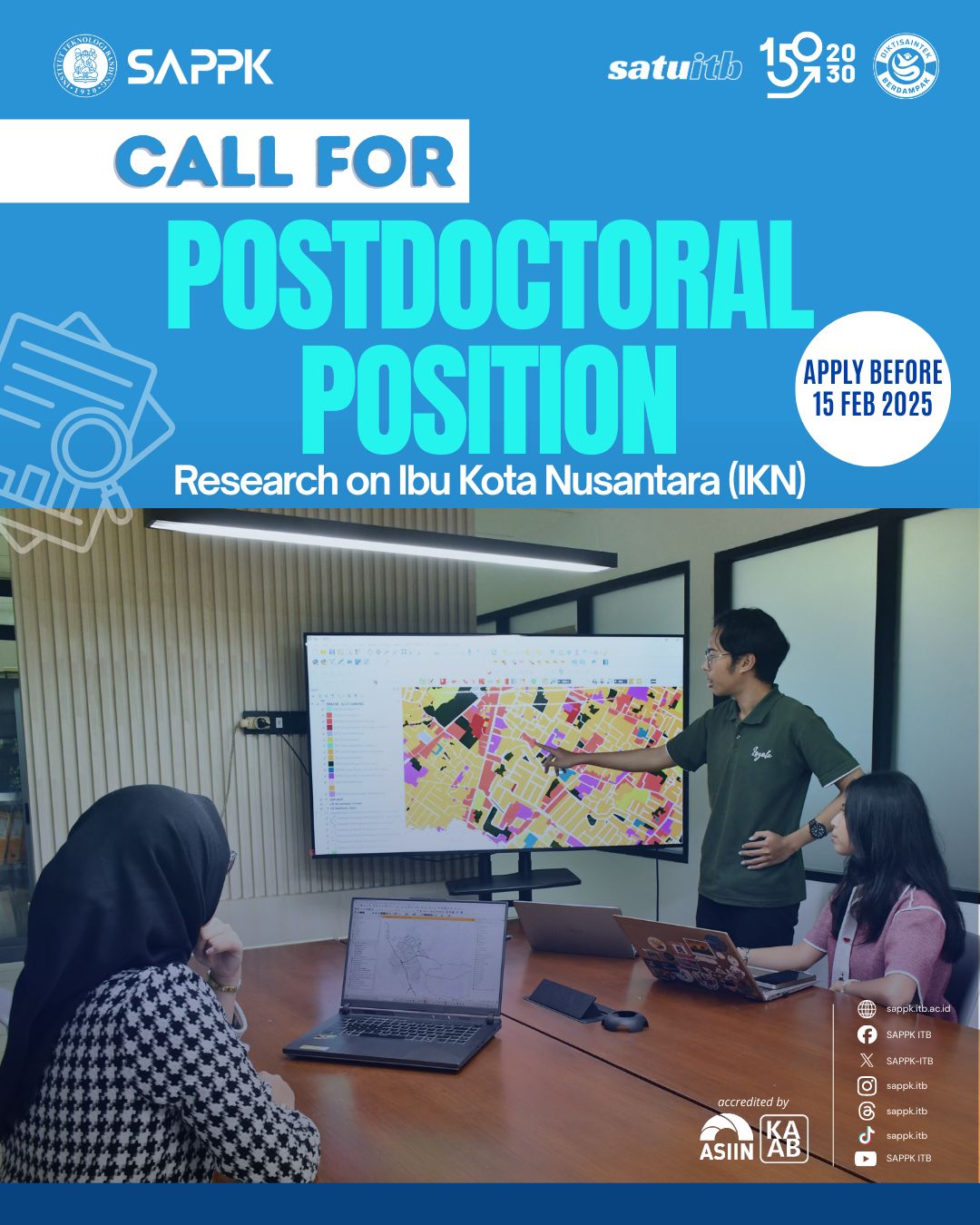Invited to Work Together on Postdoctoral Research at Ibu Kota Nusantara (IKN) – SAPPK ITB