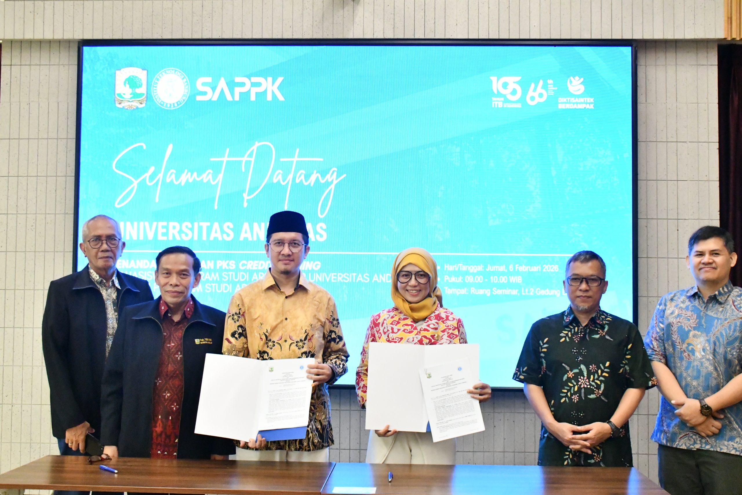 SAPPK ITB Melaksanakan Penandatanganan Kerja Sama dengan Universitas Andalas