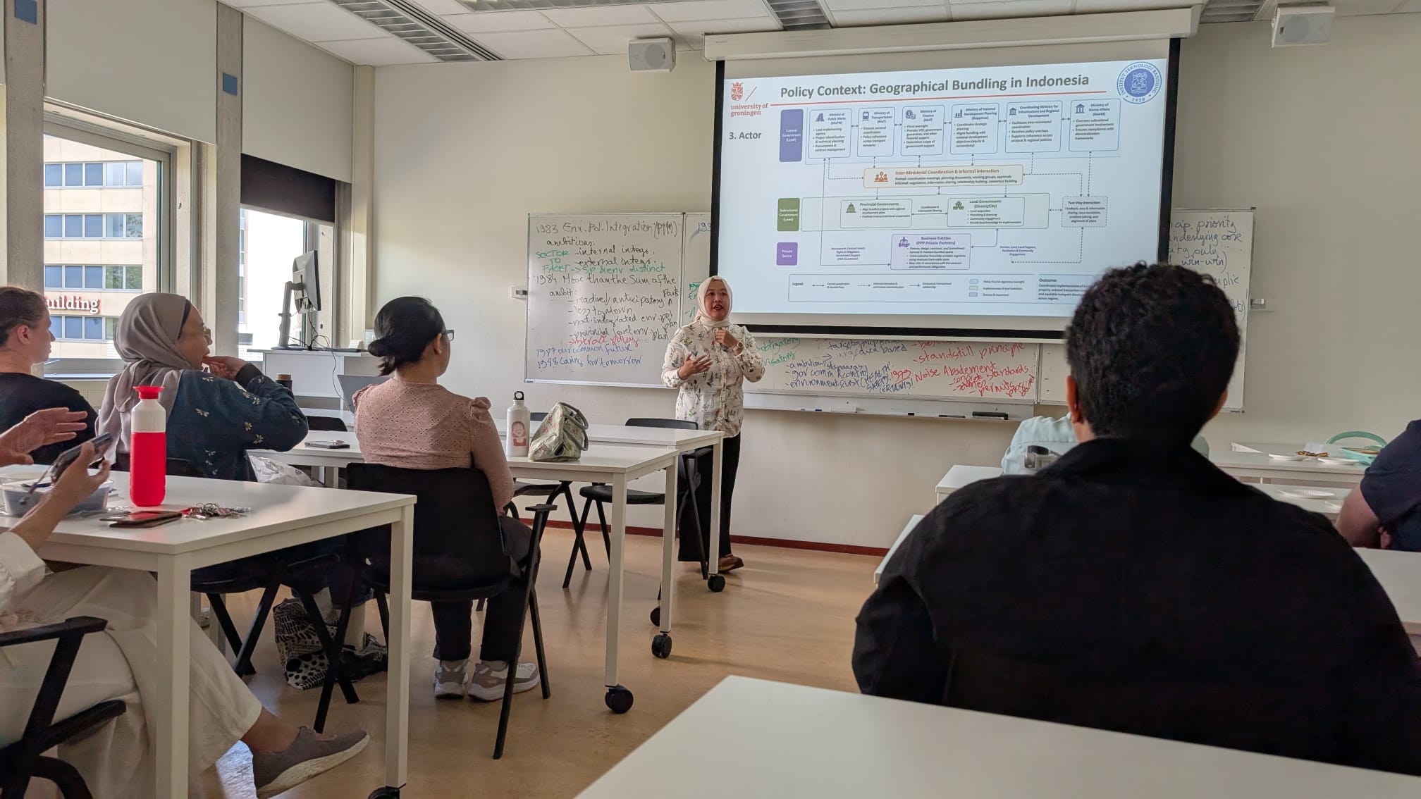 Didukung KEMENDIKTISAINTEK dan LPDP melalui program WCU (World-Class University) 2025, Mahasiswa Doktor PWK ITB Kembangkan Riset Infrastruktur untuk Mendukung SDG 10 dan SDG 17 di University of Groningen