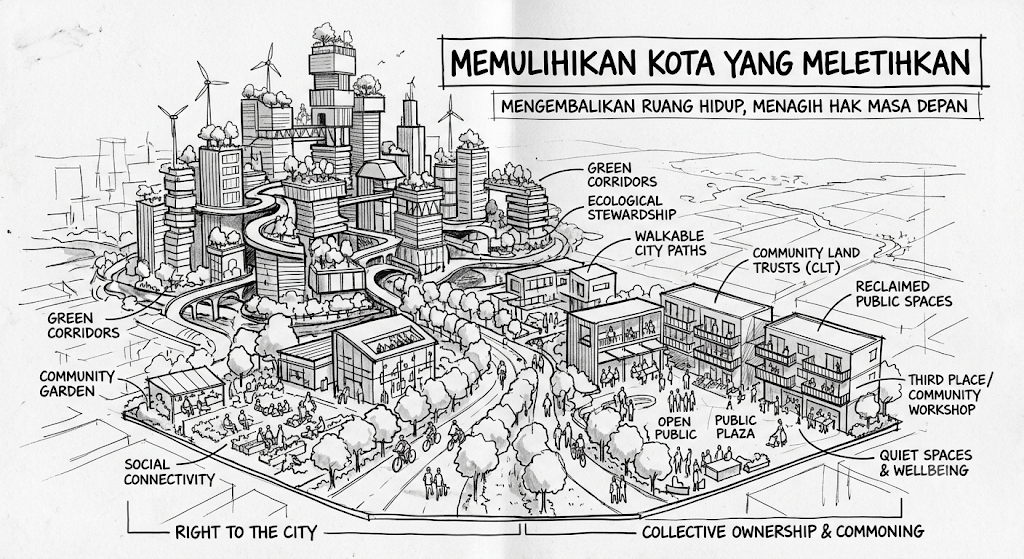 Memulihkan Kota yang Meletihkan: Mengembalikan Ruang Hidup, Menagih Hak Masa Depan