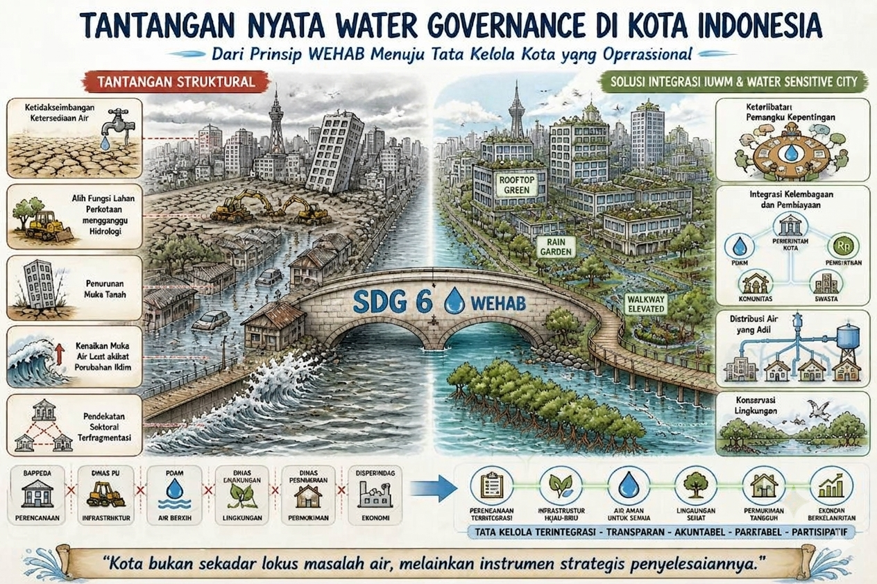 Percepatan SDG 6 Melalui Sinkronisasi Kemenko PMK: Sinergi Ekosistem Perkotaan Berkelanjutan dan Tata Ruang Berbasis Pembangunan Manusia